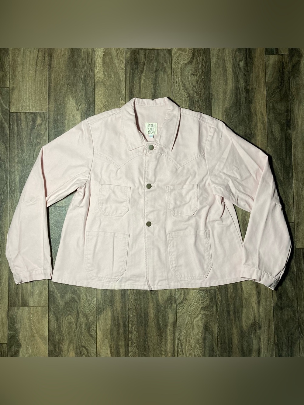 Lykke Wullf Pink Cotton Chore Jacket Size L